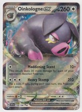 Oinkologne ex 158/198 Double Rare Scarlet & Violet Base NM – Pokémon TCG