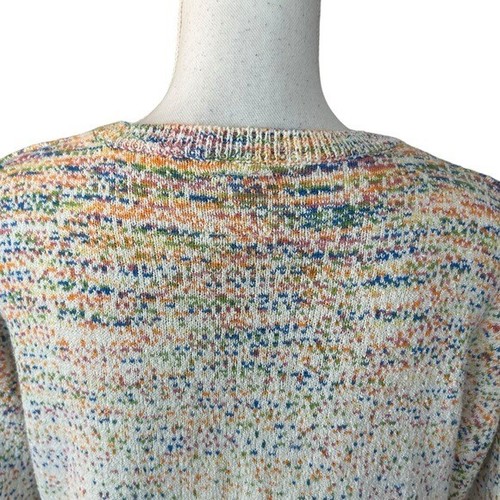 ZARA Knitwear Fancy Collection Winter Crewneck Sweater Girl SZ 14 Colorful Knit - Picture 5 of 8