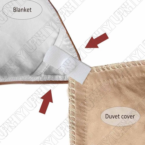 8 pares de pinzas de edredón blancas para funda interior - Imagen 4 de 5