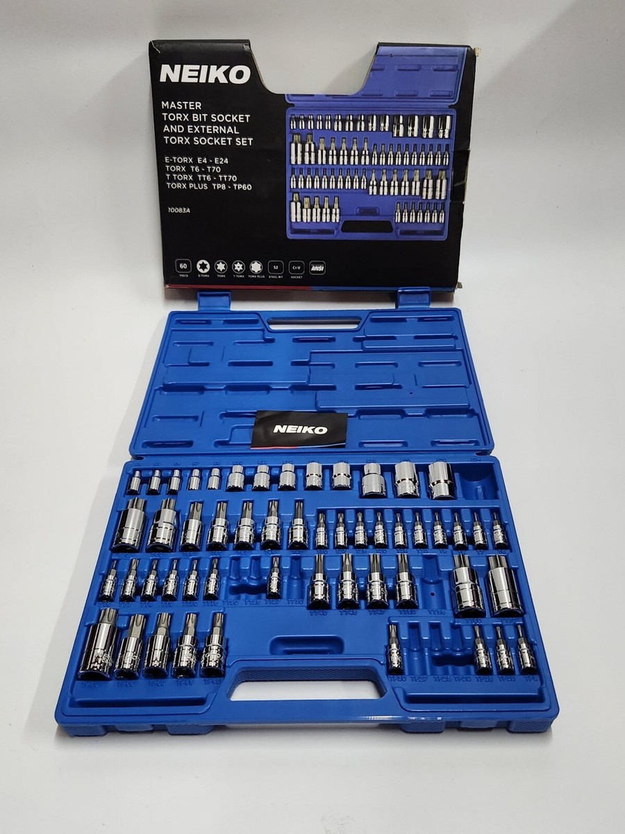 Neiko 10083A Master Torx Bit Socket And External Torx Socket Set