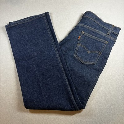Vintage 90's Levis 515 Bootcut Jeans Mens Size 34x31 Blue Orange Tab Made in USA