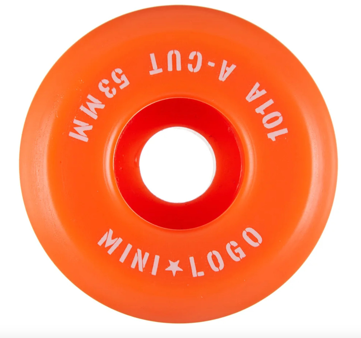 Mini Logo A-Cut  101A Skateboard Wheels 54mm, Orange
