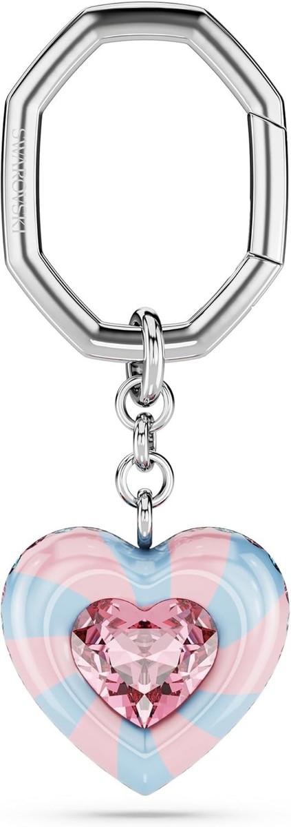 Swarovski Dulcis Key Ring Heart Cut Rhodium finish - 5713882 *NEW