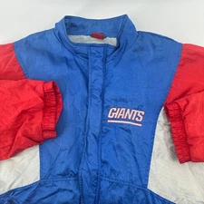 Vtg New York Giants Bomber Jacket Apex One Mens XL NFL Windbreaker 90s Rare