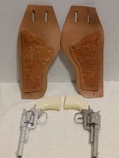 Vintage dual Ponyboy Toy Revolvers