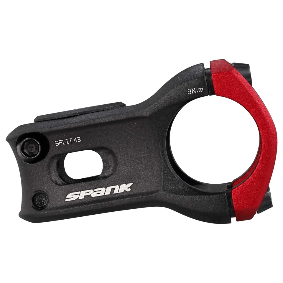 SPANK SPLIT Stem 43mm 31.8mm Red Aluminum | Highly Weight-Optimized Single Crown - Image 3 of 3