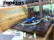 THORENS TD321 MKII SME 3010-R Belt Drive Turntable Serviced w/ Box Headshell