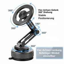 Handyhalterung LKW Auto Windschutzscheibe Magnet Magsafe Saugnapf Alu Wohnmobil