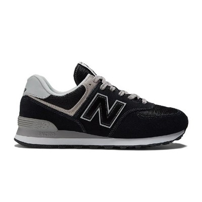 Men's Size 9 2E - New Balance 574 Core Black White Shoes Sneakers ML574EVB NEW