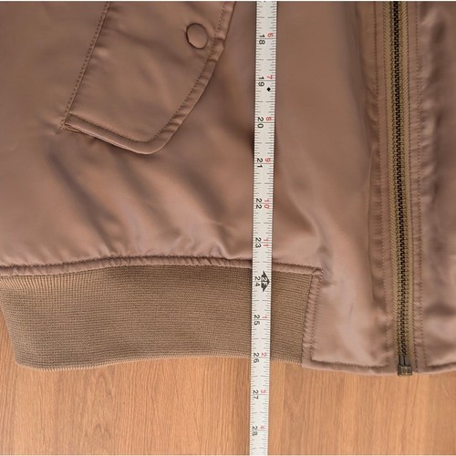 Anine Bing Leon blouson bomber femme L sépia oversize manches longues fermeture éclair complète neuf avec étiquette - Photo 6/9