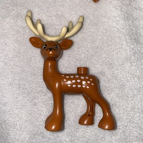 Lego Duplo Forest Farm Zoo Animals Deer Buck Antlers Doe Fawn House Home Set