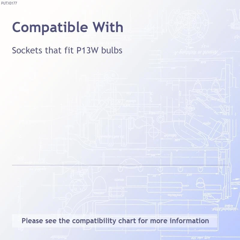 Putco White P13W LED Lighting Kit - PUTX0177 for Sockets that fit P13W bulbs - Image 3 of 3
