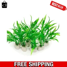 Transform Your Fish Tank with 10 Pack of 4-Inch Artificial Plants - Eco-Friendly
