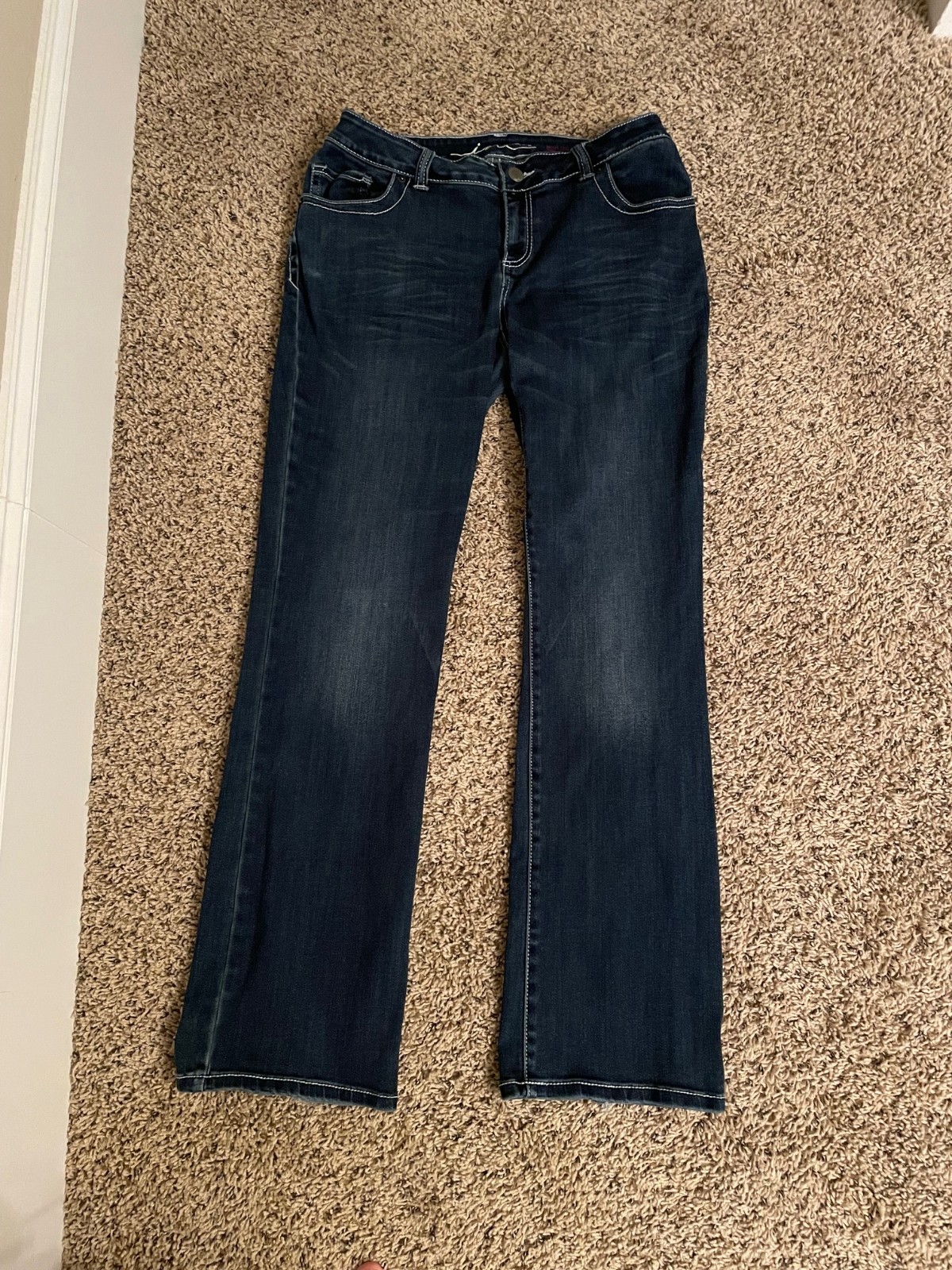 INC Jeans Size 12 Womens Boot Leg Curvy Fit Blue Denim