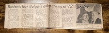 Ray Bolger Signed Newspaper Clipping with Jack Haley