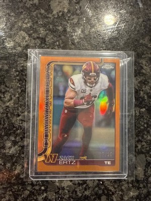 2025 Topps Chrome Zach Ertz Orange Refractor 17/25 | eBay