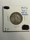 1917-S TYPE 1 Standing Liberty Silver Quarter Nice VF Tough Variety