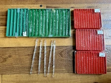 Christmas Ornaments Icicles Glass Clear Twisted Hanging Decorations Set of 56