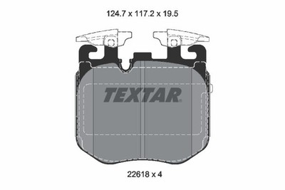 Textar 2261801 brake pad set, disc brake for Alpina, BMW, Rolls-Royce