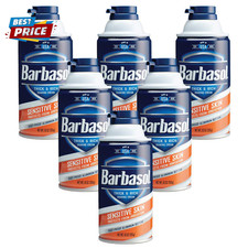 Sensitive Skin Thick and Rich Shaving Cream for Men, 10 Oz., Pack of 6