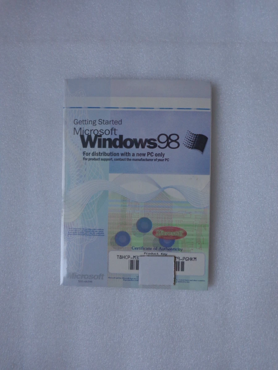 Microsoft Windows 98 Operating System Software for sale - eBay