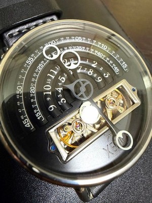 Xeric Halograph Armbanduhr Uhr 48mm Automatik Mechanischer Arm Max. 21,5cm r#