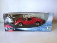 Hot Wheels Elite 1/18 Ferrari Dino 246GTS Red Diecast Model Car