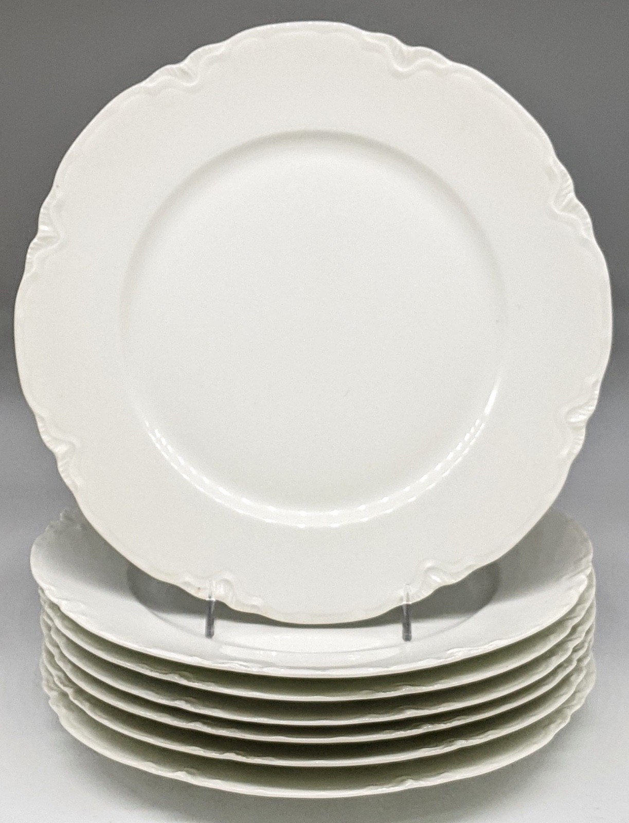 Antique Haviland Limoges Ranson White Plates Dinner 9.75" OR Salad 8.5"