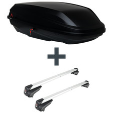 Dachbox G3 BiCube 400+ + Dachträger G3 für VW Polo Fliessheck Typ 86C TOP