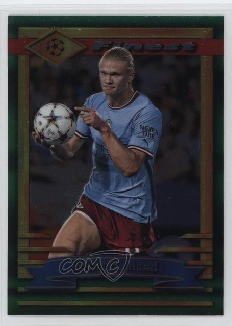 2022-23 Topps Finest Flashbacks UEFA Club Competitions Erling Haaland #100 0fd5