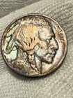 1915 D 5c Buffalo Nickel High Grade Philadelphia Mint Early Date Coin Toned