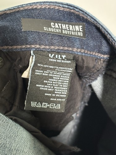 KUT from Kloth Jeans Womens 14 Blue Catherine Slouchy Boyfriend Stretch New - Picture 14 of 14