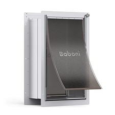 Baboni Pet Door for Wall, Steel Frame and Telescoping Tunnel
