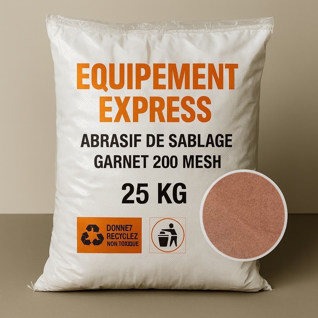 Sable Abrasif Garnet Mesh 200A+ Sac de 25 kg pour Gommage Précis