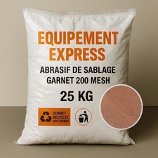Sac 25 kg Sable Abrasif Garnet Mesh 200A+ pour Sableuse Sablage Aérogommage