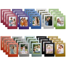 40 Pack Magnetic Picture Frame 2x3 Picture Frame Bulk Mini Picture Frames Set...