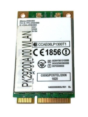 Dell (Qualcomm AR5BXB63) Atheros Wireless LAN Card - 802.11b/g - Mini K692H