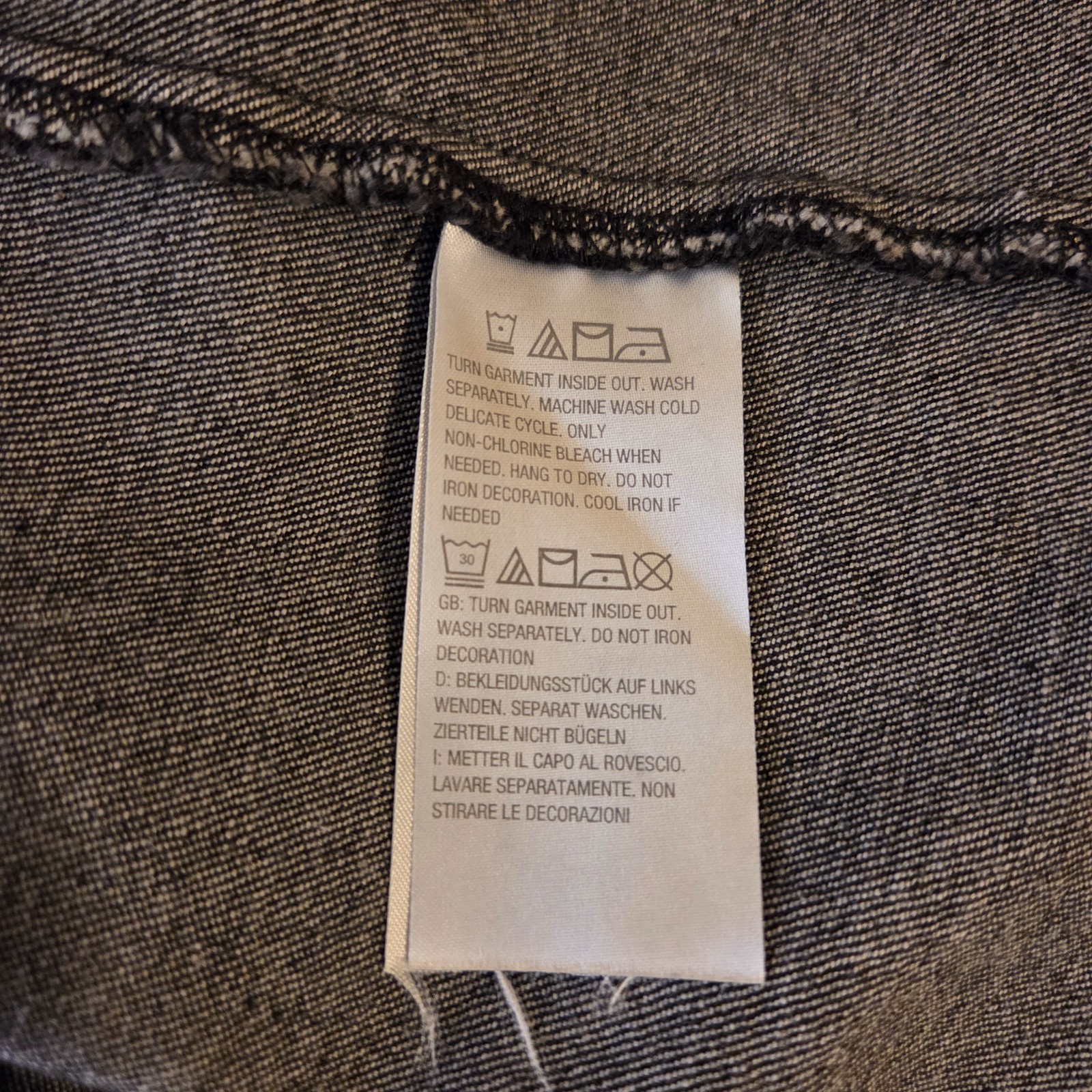 Women With Control Basic Jacket M Black Denim Col… - image 19