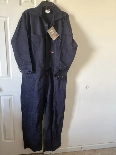 Dickies Workwear (Mens M-Reg 38/40) Blue 100%-Cotton Canvas Mechanics Coveralls - product listing photo