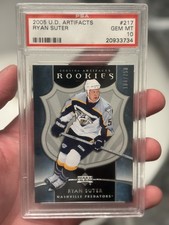2005-06 Artifacts Ryan Suter Rookie /750 Nashville Predators RC 217 PSA 10 POP 1