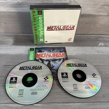 Metal Gear Solid Greatest Hits Ps1 (Sony PlayStation 1, 1999) Cib With Manual
