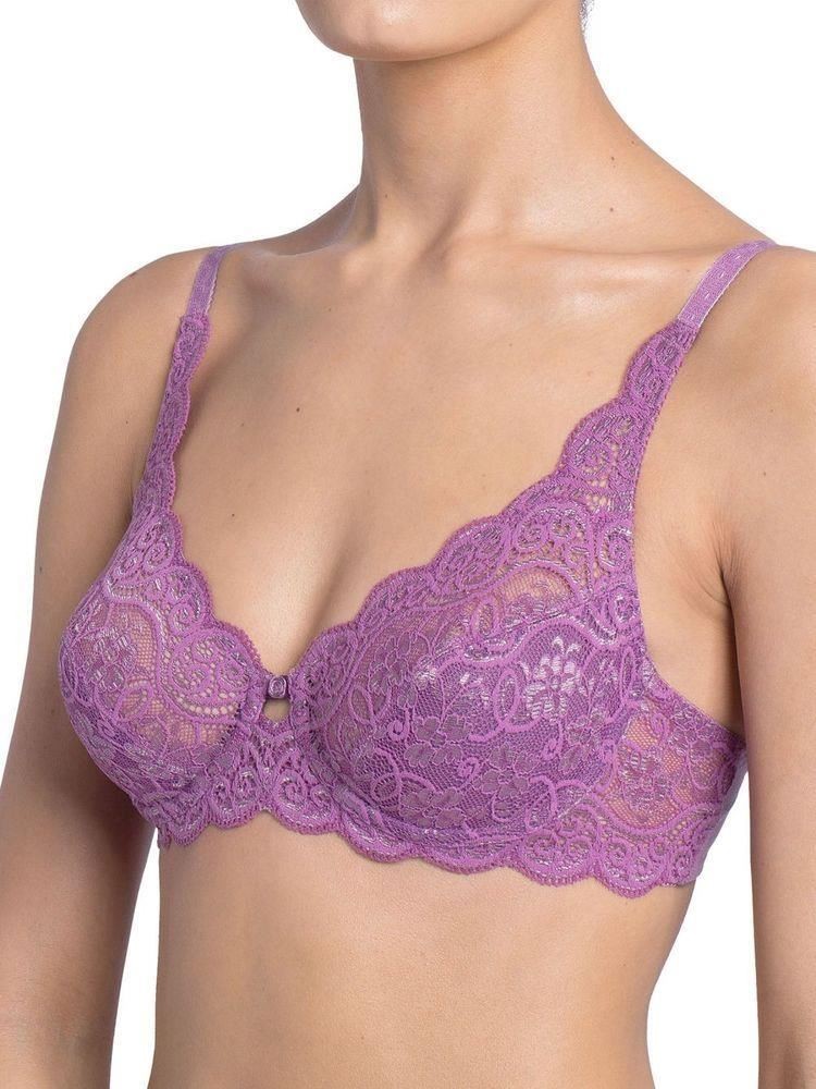 Triumph Amourette 300 WHP Underwired Half-Cup Padded Bra Plum Powder (1072) 32A