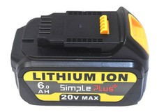 new Dewalt 20V Max XR 6AH Lithium Ion Battery DCB206-2 DCB205-2
