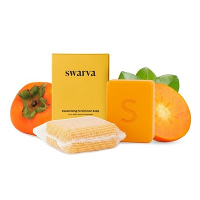 Japanese Persimmon Cleanser Bar 2 Pk Bundle for Body Odor, Persimmon Solution...