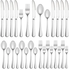20 Piece Silverware Set Service for 4,Premium Stainless Steel Flatware Set,Mi...