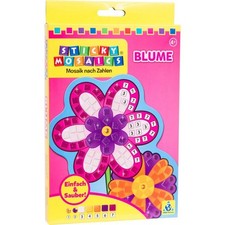 Sticky Mosaics Mosaïque Image Enfants Cadeau Créative Bricolage Kit Fleur Rose