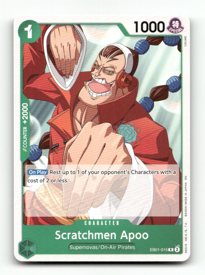 Scratchmen Apoo EB01-015 Extra Booster: Memorial Collection One Piece Foil NM