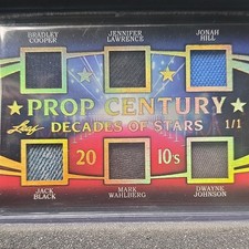 Leaf Prop Century Decades of Stars 1/1  Dwayne Johnson, Mark Wahlberg Jack Black