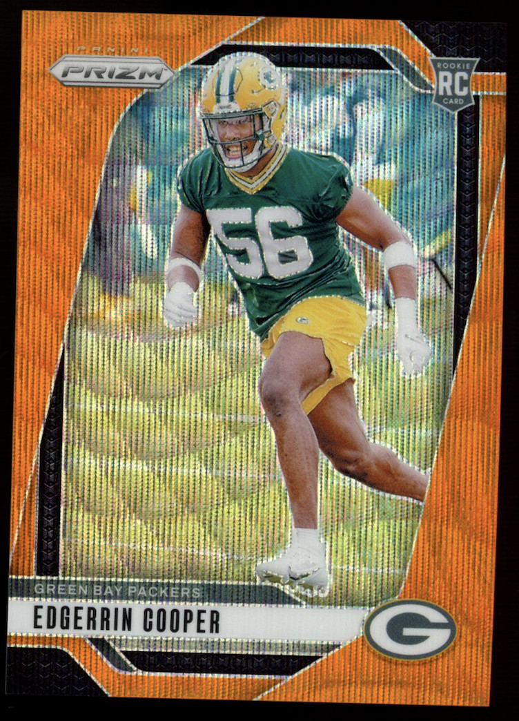 EDGERRIN COOPER 2024 Panini Prizm Orange Wave Rookie /60 #331 Packers