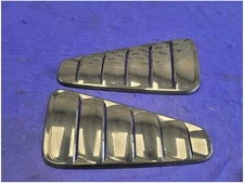 2011-2014 Ford Mustang GT Pair Rear Quarter Window Side Louvers Paint UA 2754